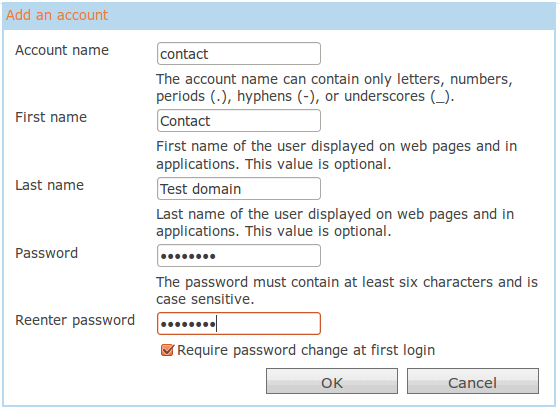 Create email account on live.com for domains